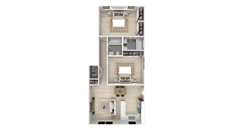 a floor plan of a house at BLVD Apartments LLC, Tarzana
